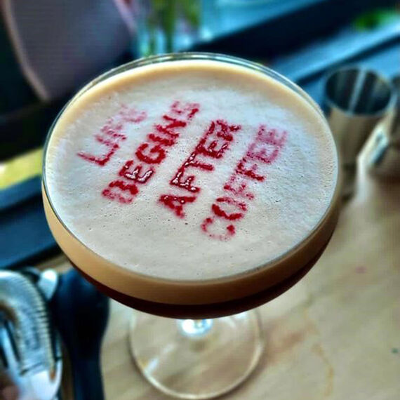 Coffee stencils custom made from your logo, text or design